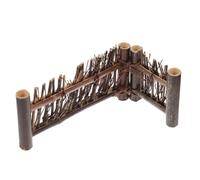Beavorty Clôture Décorative en Bambou Tressé, Écran Zen Brun pour | Texture Naturelle Tressée, Finition Artisanale, Style Vintage Minimaliste, pour Terrariums et Vitrines