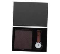 Beavorty Coffret Montre Homme avec Portefeuille Cadeau pour Mari Père Compagnon Montre-Bracelet Homme Et Portefeuille