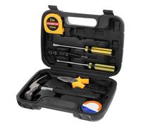 Beavorty Coffret Outils Complet Multi-Fonction en Plastique et Fer pour Réparation Automobile, Présent Fête des Pères Trousse à Outils Automobile Solide