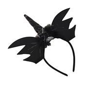 Beavorty Coiffe Licorne Et Chauve Souris Pour Halloween Tête Accessoire De Cheveux Pour Garçon Fille Noir