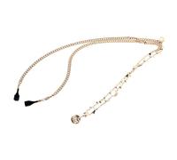 Beavorty Collier Anti-perte pour Écouteurs Bijoux de Cou Élégant Métal Doré Polyvalent Femme Usage Quotidien Sport