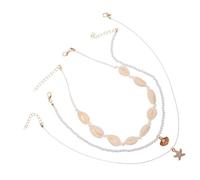 Beavorty Collier De Plage Perles Avec Coquillages Naturels Collier Hawaïen Court Pour Femmes Bijoux Faits Main