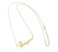 Beavorty Collier Lettre Pour Fille Chaîne De Clavicule Décorative Bijoux Cadeau Acier Inoxydable