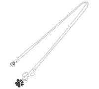 Beavorty Collier pendentif à imprimé à griffe collier pliable collier pour femme collier colliers pour femmes Collier Pawprint pour les femmes collier chaîne Alliage de zinc