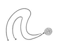 Beavorty Collier Ras du Cou en Acier Inoxydable Pendentif Boussole Vintage Bijou de Cou Nautique Unisexe Décoration de Clavicule pour Hommes et Femmes Accessoire Mode Résistant Style Rétro