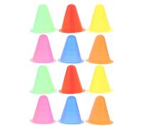 Beavorty Cônes de Sport pour Exercices 12pcs, Mini cônes en Forme de cône PE, empilables, faciles à repérer, pour, entraînement Indoor