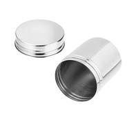 Beavorty Conteneur Multifonctionnel en Acier Inoxydable, Taille Moyenne, Cylindre de Rangement à Domicile, Boîtier de Stockage Ménager Anti-poussière, Support pour Épices et Ingrédients,