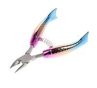 Beavorty Coupe-cuticules Arc-ciel Pince à Cuticules Et Outil De Manucure Acier Inoxydable Pour Usage à Domicile Spa Et Salon