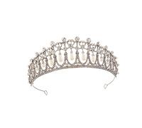 Beavorty Couronne De Mariée En Strass Coiffure De Style Européen Cerceaux Pour Cheveux Coiffure De Mariage Pour Femmes Mariée