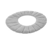 Beavorty Coussin de Toilette et Épais Polyester Tapis de Toilette Lavable Réutilisable pour Confort à Gris Uni