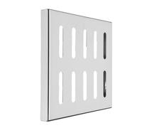 Beavorty Couvercle de Caniveau en Acier Inoxydable 30X30 CM Grille d'Évacuation Filtrage Précis pour Drain Extérieur Allée Garage
