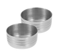 Beavorty Couvercles Inox 2 Pièces Réutilisables Anti-Éclaboussures pour Shaker à Cocktail 350 Ml Accessoires pour Bar et Usage Domestique