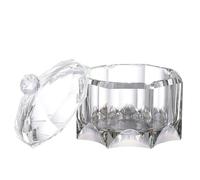 Beavorty Cristal Cendrier Design Créatif, avec Couvercle pour Table | Design Transparent, Base Stable, pour Mégots de Cigarette et Allumettes, Décor Terrasse et Bureau