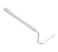 Beavorty Crochet à Serpent Rétractable en INOX, Outil Professionnel pour Attraper Reptiles, Bâton Télescopique Blanc, Manipulation Sûre pour Serpent, Utilisable en Extérieur et Intérieur,