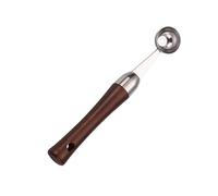 Beavorty Cuillère à Melon en Acier Inoxydable Manche Confortable en Bois, Outil Cuisine Solide pour Cantaloupe et Concombre, pour Maison et Restaurant