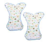 Beavorty Culottes D'apprentissage Bébé en Coton Blanc Motif Cartoon, Lavables et Réutilisables, Lot de 2 Pièces pour Prévenir Fuites et Accompagner la Propreté
