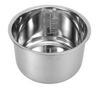 Beavorty Cuve Intérieure en Acier Inoxydable 4l, Doublure de Rechange Épaissie Antiadhésive pour Cuiseur à Riz Électrique, Pot de Cuisson Compatible Cuisinière Électrique, Accessoire