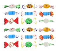 Beavorty Décorations de Bonbons en Verre 12 Pièces, Ornements Artisanaux Murano pour Fêtes de Noël et Cérémonies, Légers et Pratiques à Transporter Style Aléatoire