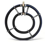 Beavorty Diffuseur d'air Rond pour Oxygénation Rapide et Polyvalente en Acier Inoxydable Anneau à Bulles Haute pour Aquarium et Bassin