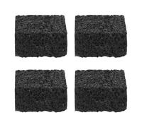 Beavorty Diffuseur en Pierre de Lave Noire Irrégulière 4 Pcs 4x4x2 Cm, Pierres de Diffusion D'aromathérapie Poreuses pour Huiles Essentielles, Diffuseur Parfum Maison, Bureau et Voiture,