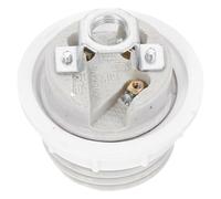 Beavorty Douille E27 en Céramique Blanche avec Anneau Unique, Compatible Large, pour DIY Luminaire et Éclairage de Plafond