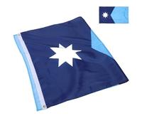 Beavorty Drapeau Décoration la Pongee Extérieure Décoloration Résistant pour D'état Décoratif du Polyester Minnesota et Intérieure le Jardin Maison