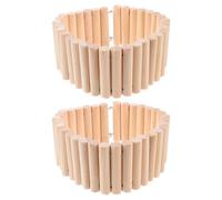 Beavorty Échelle en Bois pour Hamster et Rat, Lot de 2 Pièces 6X40Cm, d'escalade pour Cage à Petits Animaux, Favorise L'Activité Physique et Bien-