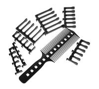 Beavorty Ensemble de Peignes de Coupe de Cheveux pour Hommes Outils de Coiffure Décolorés 7 Clips de Positionnement pour Barbiers Et Salons