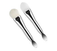 Beavorty Ensemble De Pinceaux Pour Masque En Silicone - Applicateur Double Embout Avec Brosse Nettoyante Douce Pour Le Visage Parfait Pour Les Soins De Beauté Au Spa Et À Domicile