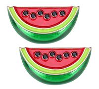 Beavorty Épingle à Broche Pastèque 2 Pièces en Métal, Accessoire pour Pull et Cardigan, Fixation Pratique pour Châles, Adaptée aux Hommes et Femmes, 3.50X1.80X1.00Cm