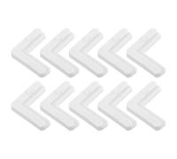 Beavorty Équerres D'angle Plastique Blanches 90° pour Moustiquaire, Lot de 10 Supports de Fixation pour Cadres de Fenêtres, Coin de Remplacement Robuste pour Portes Moustiquaires, Usage
