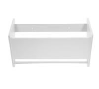 Beavorty Étagère Chaussures Murale en Plastique Blanc 40 CM sans Perçage, Support Polyvalent pour Porte Arrière et Armoire, Usage Maison et Dortoir, Installation Rapide