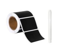 Beavorty Étiquettes Autocollantes pour Tableau Noir 120 Feuilles, Étanches et Résistantes à L’huile, Réutilisables, pour Organiser Boîtes de Rangement, la Cuisine, Bureau et École