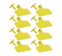 Beavorty Étiquettes Oreille Vierges pour Bovins Lot 100 Pièces Plastique Accessoires Identification Animaux d'Élevage