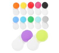 Beavorty Étui à Lentilles de Contact Double Compartiment Étanche, Lot de 12 Couleurs Assorties, Petit Porte-lentilles de Voyage en Plastique Léger, Organisateur Pratique pour Rangement