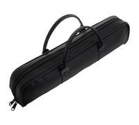 Beavorty Étui de Protection pour Flûte Traversière 16 Trous en Similicuir Noir, Paquet de Transport Léger et Spacieux pour Instruments à Vent, Rangement Pratique pour Musiciens Nomades
