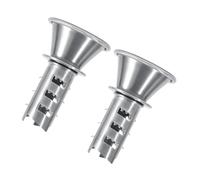 Beavorty Extracteur Jus Manuel Inox 2 Pièces, Presse-Agrumes Portable Bec Verseur, pour Jus d'Agrumes Frais, Usage Domestique et Facile à Nettoyer