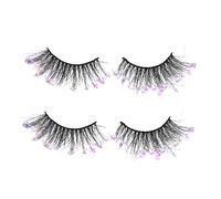 Beavorty Faux - Extensions De À Paillettes - Décoration De Fête Pour Femmes - Légers Et Flexibles Pour Un Usage Quotidien