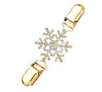 Beavorty Fermoir de Pull Flocon de Neige en Cristal Pince à Broche pour Châle et Cape Clip de Serrage Taille Accessoire de Vêtement Hiver Décoratif pour Cardigan et Manteau