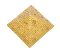 Beavorty Figurine Pyramide Égyptienne Miniature en Résine Or, Réplique Authentique de L'architecture Antique, Décoration de Bureau et Aquarium Valeur Éducative