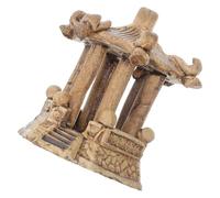 Beavorty Figurines de Pagode en Céramique Hexagonale pour Bonsaï et Terrarium, Décoration Compacte et Polyvalente pour Aquariums et Espaces D'étude
