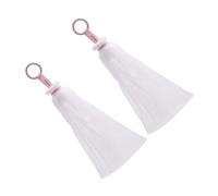 Beavorty Filets Moussants Visage Lot de 2 en Pp Blanc Texture Confortable et Possibilité Suspendre pour Nettoyage de Peau à Domicile