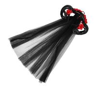 Beavorty Fleur Mexicaine Cornes De Diable Bandeau D'halloween Bandeau Gothique En Corne De Mouton Déguisement Diable Cosplay Crâne Accessoires D'animaux Accessoire De Cheveux B
