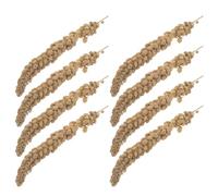 Beavorty Friandises Millet des Canaries Séché pour Perruches et Petits Oiseaux, Grappes de Millet Coque Naturelle, Alimentation Équilibrée pour Oiseaux de Compagnie, 500 G, Stimulation