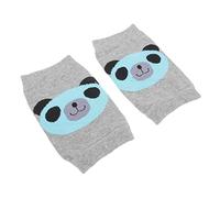 Beavorty Genouillères pour Garçon Fille Coton Confortables Protège Genoux Respirantes pour Apprentissage Marche et Rampement Modèle Ours Gris