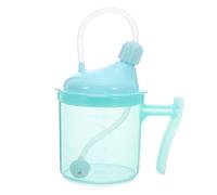 Beavorty Gobelet Anti-déversement avec Paille pour Personnes Âgées et Handicapées Tasse de Soin pour Patients Alités Mug à Liquide Alimentaire pour Dysphagie et Maternité Vert