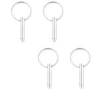 Beavorty Goupille à Bille en Acier Inoxydable 4 Pcs, Épingle de Sûreté Marine à Dégagement Rapide pour Bateaux et Biminis, Accessoires Robustes Anticorrosion pour Navigation de Plaisance