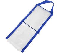 Beavorty Grand Paquet de Rangement pour Affiches et Tableaux, Paquet à Dessin en Toile avec Sangles Bleues, Porte-Documents d'artiste Transparent, Grosse Taille pour Transport