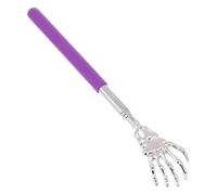 Beavorty Gratte-dos Télescopique en Acier Inoxydable Main de Squelette, Outil de Massage Extensible pour Soulagement des Démangeaisons du Dos, Accessoire Portable 1 Couleur Aléatoire