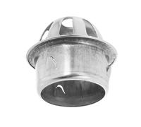 Beavorty Grille de Gouttière Ronde 2 Pouces en Acier Inoxydable 304, | Finition Argentée Élégante, Drainage Rapide, Pose Facile, pour Balcon et Entrée de Canalisation D’eau